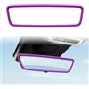 VBGURR Copertura per specchietto retrovisore, in silicone, per Tesla Model 3/Y/X/S (2014-2024), bordo protettivo, accessorio per interni automobilistici (viola)