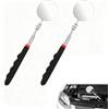 Ousuwo 2-Pack Strumento di prelievo Magnetico con Manico telescopico, specchietti Flessibili per l'ispezione dell'auto con Manico telescopico