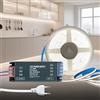 KSIBNW Striscia LED COB 24V Autoadesiva, 5M Strip Luci Bianco Freddo 6000K 320LEDs/M Flessibile Strisce LED Larghezza 8mm Con Trasformatore 24V 100W e Cavo di Alimentazione per Casa Camera Cucina