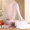 Kendwing Zanzariera Letto,Cupola Letto Baldacchino,Zanzariera per Letto Matrimoniale Letto Singolo,Zanzariera da Arcobaleno Mesh per Viaggio e Casa Interno Esterno 60x250x1250cm