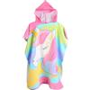 JORAKI Asciugamani da bagno per bambini, in microfibra, accappatoio poncho da bagno per bambini, ultra morbido e assorbente, con cappuccio, per ragazze, ragazzi, adolescenti, 6-14 anni - Nuovo