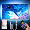 PSTAR Luci LED per TV, retroilluminazione LED TV 4M, con app e telecomando per TV da 50-70 pollici, luce LED TV sincronizzata con la musica con funzione Bluetooth, striscia luminosa RGB con cambio di colore