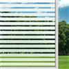 Mgood Pellicola per Vetri Finestre 90cm x 400 cm, Motivo a Strisce Pellicola per Vetri Satinata Decorativi Statico Pellicola Oscurante per Vetri Privacy per Ufficio Casa, Strisce Medie