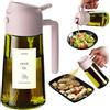 TrendPlain Spruzzino Olio per Friggitrice Aria 470ml, Dosatore Olio 2 in 1, Oliera Spray per Cucina, Insalata e Aceto, Accessori Cucina senza BPA (Pesca-1)