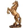 PIGPIGFLY Oro Scultura di Cavallo Nodo Statua - Oggetto Animale in Resina per Decorazioni Casa, Statue Decorative per Arredamento Salotto, Mensola e Ufficio