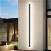 K-Bright Lampada da Parete Esterno/Interno LED 45W 4000K Bianco Naturale IP65 Applique da Parete Esterno 150CM Moderno per Balcone Giardino Veranda Via Garage, Antracite