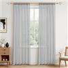 MRTREES Tenda Grigio Trasparente Alta 250 cm, Larga 140 cm, con Passante per Bastone, Set da 2 Pezzi, Tende Trasparenti per Soggiorno, Camera da Letto, Cameretta e Cucina