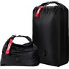 CYFIE sacca impermeabile per vestiti da viaggio, sacco a compressione senza pompa, nylon 70D + materiale composito in TPU, ipx7, impermeabile, riutilizzabile sacco biancheria sporca Nero L
