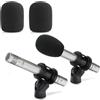 ZHHSUNY 2 Pezzi copertura in schiuma microfonica,Compatibile con Sam-son C02 C-2 Matita Microfoni a Condensatore,Pop Filter Microfono Parabrezza in Schiuma,Evitare Interferenze Acustiche