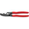 KNIPEX Cesoia per cavi con doppio tagliente in confezione Self-service rivestiti in resina sintetica 200 mm, 95 11 200 SB