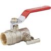 BOUTTE Boutté 2159787 BP20 - Valvola a sfera 1/4 con leva per spurgo, femmina, 20 x 27 ACS PN40, Argento (Argent)