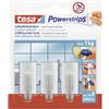 tesa Ganci Powerstrips Small TREND - Cromo Opaco - Capacità di Tenuta 1 Kg