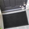 Generic Zerbino impermeabile antiscivolo, per porta d'ingresso o veranda, lavabile, resistente, per casa, decorazione per esterni (nero, 40 x 75 cm)