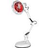 VOVIPO 150W Lampada di calore a infrarossi,Terapia del dolore alla luce rossa,Lampada di calore a infrarossi per casa con timer, Braccio leggero di supporto regolabile e controllo della temperatura,WH
