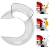 Rkixlix Coperchio per KitchenAid, Paraschizzi per KitchenAid 4.5-5 Quart Paraspruzzi con Versatore per Kitchenaid Trasparente Compatibile con K45, KSM15, KSM110, KSM103, KSM75, KN15, KSM90
