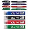 Pilot Pen Frixion - Penna a sfera cancellabile, 4 pezzi, colori assortiti + ricariche, nero, blu, rosso e verde