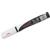 Uni-Ball UNI TS-140135 PWE-5M Punta a pallottola Punta gesso Marker, Medio, 1.8mm - Larghezza linea 2.5mm, Bianco, 1 pezzo