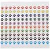 QUARKZMAN Etichette Adesive 0,35 Colore Misto 3000pz Zampe Cane Orso