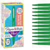 Paper Mate Papermate Flair Nylon Penna con Punta Sintetica, Punta Media da 0.7 mm, Scatola da 12, Verde