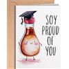 Greeting Cards for Everyone Divertente biglietto di laurea per uomini o donne - Congratulazioni orgoglioso di te biglietto di laurea con gioco di parole per università, scuola superiore, laurea magistrale o dottorato - Simpatici