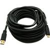 SYSTEM-S Cavo USB 3.1 12 m da spina tipo C a spina 3.0 A ripetitore 5 Gbit/s 100W in nero