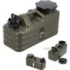CarpDeal Tanica per acqua con rubinetto, 5 l, da campeggio, senza BPA, tanica per acqua potabile, portatile, multiuso, per pesca, attività all'aperto e campeggio, con manici e beccuccio di riempimento