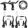 Hmfmdy KIT FRENO BICICLETTA KIT KIT FRENI PER LA MAGGIORE BICICLETTE MONTAGGIO UNIVERSALE MTB FRENO ANTERIORE E POSTERIORE, PINZA FRENO LEVA