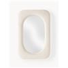 Westwing Collection Specchio da parete con cornice in velluto Zola