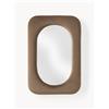Westwing Collection Specchio da parete con cornice in velluto Zola