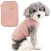 Zunea Camicie per cani di piccola taglia Gilet estivo Pet T-Shirt Cucciolo Ragazza Ragazzo Vestiti Morbido Traspirante Basic Tee Shirt Elastico Senza Maniche Canottiera Doggie Chihuahua Cat Felpa