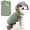 Zunea Camicie per Cani Piccoli Gilet Estivo T-Shirt per Cucciolo Ragazza e Ragazzo Abbigliamento Morbido e Traspirante T-Shirt Basica Elasticizzata Senza Maniche per Animali Domestici Chihuahua Gatto