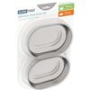 SureFlap Sure Petcare SureFeed Set di ciotole in acciaio inox, compatibili con microchip Pet Feeder e Connect, ciotola sigillata per animali domestici, metallo, confezione da 2