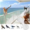 BAOSROY Rete Gatti Balcone,Rete per Gatti,Rete Protezione Gatti Balcone,Rete Anti Piccioni,Trasparente Rete Gatti Balcone,Rete Anti Uccelli,Rete per Gatti Balcone Rinforzata Trasparente,per Interni Esterni