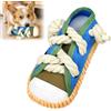 XZMCAT Giocattolo per Cane in Corda a Forma di Scarpa Blu - Gioco Interattivo per Cani di Piccola Taglia con Corda e Squeak, Peluche per Cani Antistress Regalo (18×8×7 cm)