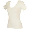 RAGNO Camiciola Donna Manica Corta 85% Lana Merino e 15% Seta Articolo 074027, 020 Nero, 4-Quarta (EU M - F 3 - USA S - GB 34)