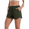 Ekouaer Pantaloncini da Bagno Costume Donna con Boxer Interno Corti Pantaloncini da Surf Costumi da Bagno con Tasche Pantaloncini Sportivi per la Corsa Nero XL