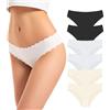 TANSTC Slip Senza Cuciture Donna Pantaloni A Vita Bassa Mutande Culotte E Parigamba Invisibili Biancheria Intima Sexy Biancheria Intima Comoda Mutandine Bikini Confezione Multipla Pacco da 6, XS