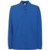 Fruit Of The Loom, Polo Manica Lunga, Uomo, Bianco, Large
