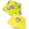 SPONGEBOB SQUAREPANTS Cappello da Pescatore Reversibile Adulti Unisex | Cappello da Sole da Uomo e Donna Giallo Spongebob e Patrick Coral Character | Film TV Show Articoli da Regalo