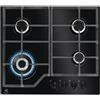 ELECTROLUX EGM6343YAK PIANO COTTURA A GAS IN VETRO 4 FUOCHI A+S NERO 60cm