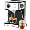 Aigostar Macchina Caffè Espresso 1400W 20Bar 1.7L Capsule Inox