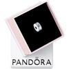 PANDORA Clip in argento Sterling con stella marina e conchiglia Moments con cristallo verde ghiaccio, blu acqua sbiancato, blu stellare e impugnatura in silicone