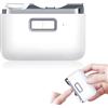 Colexy Tagliaunghie Elettrico, 3 in 1 Nuovo Tagliaunghie Automatico, 2 Velocità Regolabile, Portatile con Luce LED e Organizzatore per Unghie, Ricarica USB, per Neonati, Adulti, Anziani - Bianco