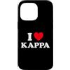I Love Kappa Custodia per iPhone 14 Pro Max Kappas - Ventaglio divertente e carino giapponese Yokai con mostri