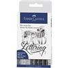 FABER-CASTELL - Set iniziale di penne a inchiostro per lettering, 9 pezzi