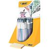 Bic 902128 Druckkugelschreiber 4 Colours Shine, im Thekendisplay