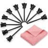 HexinYigjly Kit di miscelazione per resina epossidica da 10 pezzi: miscelatore per resina epossidica, asta di trapano, miscelatore di vernice wireless per punte da trapano da 1/4 di pollice