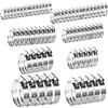 PORFOYO 80 Pezzi Fascette Stringitubo Set: Set Di Fascette Stringitubo Regolabili, 8 Misure, Fascettes a Vite in Acciaio Inox per Lavatrice, Giardino, Tubi Gas, Tubi Piscina, Acqua, Auto (Argento)