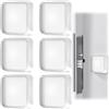 DecorDwell Paracolpi Autoadesivi, Fermaporta a Muro, Fermaporta Gommini Silicone, 6 Pezzi Gommini Adesivi, 42mm, Reutilizable, para Puerta, Armario de Cocina, Suelo, Pared, Vidrio (Cuadrado)