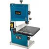 KATSU Tools Sega a nastro da banco 200 mm 350 W Sega a nastro elettrica per lavorazione del legno, tavolo da lavoro in metallo inclinabile a 45° per tagli obliqui, lama inclusa 100555